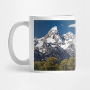 Trees With Mountain Range In The Background Teton Range Mug